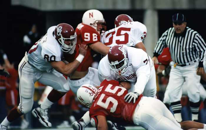 Grant Wistrom and Jason Peter vs Oklahoma